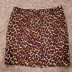 Merona Leopard Print Pencil Skirt